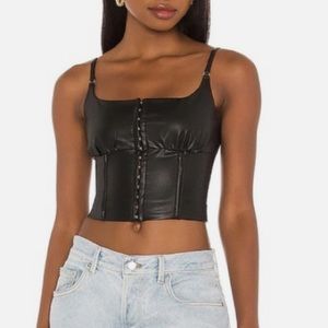 H:ours leather corset